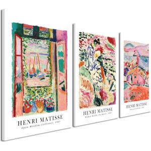 imageWieco Art 3 Piece Henri Mattise Canvas Wall Art Abstract Colorful Matisse Posters Canvas Prints for Wall and Home Office Decorations16x24inchx3pcs40x60cmx3pcs