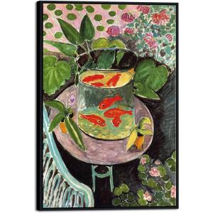 imageWieco Art Canvas Prints Goldfish by Henri Matisse Colorism Aesthetic Abstract Canvas Wall Art for Wall Decor and Home Office Decorations24L x 36W