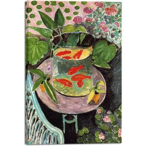 imageWieco Art Canvas Prints Goldfish by Henri Matisse Colorism Aesthetic Abstract Canvas Wall Art for Wall Decor and Home Office Decorations24x36inch60x90cm