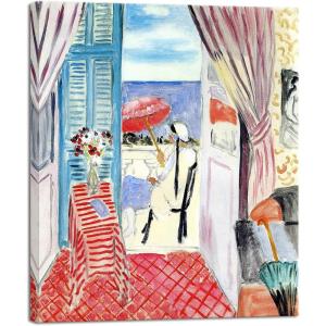 imageWieco Art Canvas Prints Wall Art Henri Matisse Aesthetic Posters Woman with A Red Umbrella Matisse Prints Posters for Living Room Home and Office Decorations20x24inch50x60cm