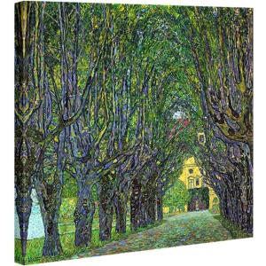 imageWieco Art Gold Framed Art Avenue in Schloss Kammer Park1912 by Gustav Klimt Famous Artwork Oil Paintings Reproduction for Living Room Home Office Decoration32L x 32W