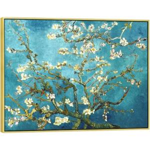 imageWieco Art Huge Gallery Wrapped Giclee Canvas Print by Classic Van Gogh Reproductions Almond Blossom Modern Canvas Wall Art Ready to Hang for Living Room Bedroom Home Office Decorations325L x 245W
