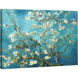imageWieco Art Huge Gallery Wrapped Giclee Canvas Print by Classic Van Gogh Reproductions Almond Blossom Modern Canvas Wall Art Ready to Hang for Living Room Bedroom Home Office Decorations40L x 30W