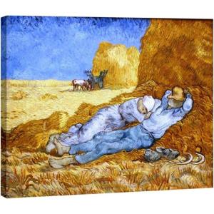 imageWieco Art Noon by Vincent Van Gogh Famous Oil Paintings Reproduction Classic Canvas Prints Wall Art Pictures for Home Office Decorations Modern Stretched and Framed Abstract Landscape24L x 20W