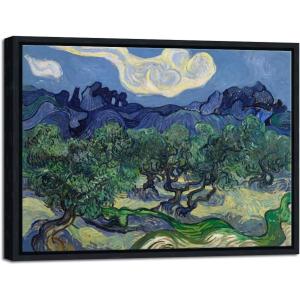 imageWieco Art Olive Trees by Van Gogh Oil Paintings Reproduction Artwork Abstract Canvas Prints Wall Art Stretched and Framed Abstract Landscape Pictures Ready to Hang for Home Office Decorations162L x 122W