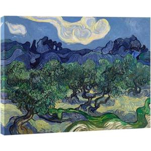 imageWieco Art Olive Trees by Van Gogh Oil Paintings Reproduction Artwork Abstract Canvas Prints Wall Art Stretched and Framed Abstract Landscape Pictures Ready to Hang for Home Office Decorations16L x 12W
