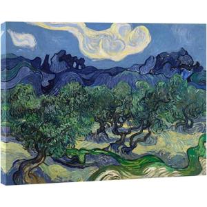 imageWieco Art Olive Trees by Van Gogh Oil Paintings Reproduction Artwork Abstract Canvas Prints Wall Art Stretched and Framed Abstract Landscape Pictures Ready to Hang for Home Office Decorations255L x 20W