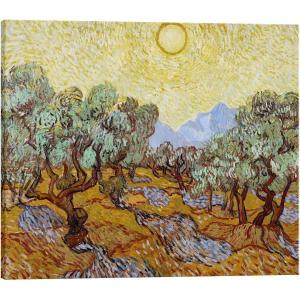imageWieco Art Olive Trees with Yellow Sky and Sun Canvas Print of Vincent Van Gogh Famous Oil Paintings Reproduction Classic Pictures Artwork Canvas Prints Wall Art for Home Decorations24L x 20W