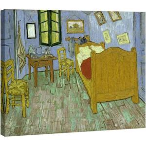 imageWieco Art The Bedroom at Arles Classic Canvas Prints Wall Art of Van Gogh Famous Oil Paintings Reproduction for Bathroom Home Office Decorations Modern Stretched and Framed Abstract16L x 12W