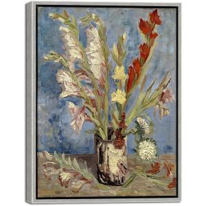 imageWieco Art Vase with Gladioli and China Asters by Van Gogh Famous Oil Paintings Reproduction Modern Floral Giclee Canvas Prints Artwork Abstract Flowers Pictures on Canvas Wall Art162L x 122W