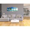 imageWieco Art 5 Panels Ocean Sea Beach Canvas Wall Art for Home Decor Blue Sea Artwork Picture Print on Canvas Seascape Wall Decor for Living Room Home Hotel Decorations10x16inchx2pcs 10x20inchx2pcs 10x24inchx1pc