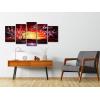 imageWieco Art 5 Piece Plum Tree Blossom Canvas Prints Wall Art Abstract Floral Pictures Paintings Decor for Home Decorations Modern Stretched and Framed Contemporary Giclee Red Flowers Artwork10x16inchx2pcs 10x20inchx2pcs 10x24inchx1pc