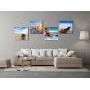 imageWieco Art Beach Pictures Canvas Wall Art Bathroom Decor Beach Seaview Wall Decor Ocean Nautical Bathroom Pictures Canvas Painting Bedroom Art Bathroom Accessories Coastal Themed Home Decorations20x20inchx4pcs50x50cmx4pcs