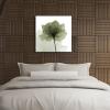 imageWieco Art Blue Flickering Flower Modern Abstract Canvas Wall Art Gallery Large Wrapped Perfect Floral Pictures Paintings on Canvas Print Artwork Ready to Hang for Living Room Bedroom Home Decor LGREEN