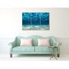 imageWieco Art Blue Ocean Bottom Large Canvas Wall Art for Living Room Beach Theme for Bedroom Wall Decor Seaview Pictures Painting On Canvas Modern Giclee Canvas Prints Artwork for Home Decorations
