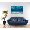 imageWieco Art Blue Ocean Bottom Large Canvas Wall Art for Living Room Beach Theme for Bedroom Wall Decor Seaview Pictures Painting On Canvas Modern Giclee Canvas Prints Artwork for Home Decorations