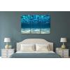 imageWieco Art Blue Ocean Bottom Large Canvas Wall Art for Living Room Beach Theme for Bedroom Wall Decor Seaview Pictures Painting On Canvas Modern Giclee Canvas Prints Artwork for Home Decorations