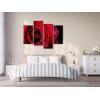 imageWieco Art Blue Rose with Dew Canvas Wall Art Abstract Romantic Flower Pictures Paintings Wall Art for Living Room Bedroom Decorations Wall Decor Large 4 Panels Modern Canvas Prints Artwork12x24x2pcs  12x32x2pcsinch