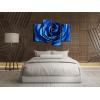 imageWieco Art Blue Rose with Dew Canvas Wall Art Abstract Romantic Flower Pictures Paintings Wall Art for Living Room Bedroom Decorations Wall Decor Large 4 Panels Modern Canvas Prints Artwork12x24inchx2pcs  12x32inchx2pcs