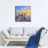 imageWieco Art Bridge Canvas Prints Artwork for Wall Decor Stretched Art work Modern Canvas Wall Art for Home and office Decoration Landscape Picture Print on Canvas Art 20 by 20 inchBridge