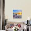 imageWieco Art Bridge Canvas Prints Artwork for Wall Decor Stretched Art work Modern Canvas Wall Art for Home and office Decoration Landscape Picture Print on Canvas Art 20 by 20 inchBridge