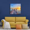 imageWieco Art Bridge Canvas Prints Artwork for Wall Decor Stretched Art work Modern Canvas Wall Art for Home and office Decoration Landscape Picture Print on Canvas Art 24 by 24 inch