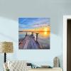 imageWieco Art Bridge Canvas Prints Artwork for Wall Decor Stretched Art work Modern Canvas Wall Art for Home and office Decoration Landscape Picture Print on Canvas Art 24 by 24 inch