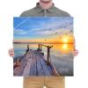 imageWieco Art Bridge Canvas Prints Artwork for Wall Decor Stretched Art work Modern Canvas Wall Art for Home and office Decoration Landscape Picture Print on Canvas Art 20 by 20 inchBridge