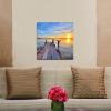imageWieco Art Bridge Canvas Prints Artwork for Wall Decor Stretched Art work Modern Canvas Wall Art for Home and office Decoration Landscape Picture Print on Canvas Art 20 by 20 inchBridge