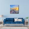 imageWieco Art Bridge Canvas Prints Artwork for Wall Decor Stretched Art work Modern Canvas Wall Art for Home and office Decoration Landscape Picture Print on Canvas Art 24 by 24 inch