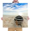 imageWieco Art Bridge Canvas Prints Artwork for Wall Decor Stretched Art work Modern Canvas Wall Art for Home and office Decoration Landscape Picture Print on Canvas Art 20 by 20 inchBoat