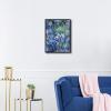 imageWieco Art Canvas Print Wall Art Irises by Claude Monet Oil Paintings Reproduction Landscape Pictures Artwork on Canvas Art for Living Room Decorations and Wall Decor16L x 12W