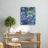 imageWieco Art Canvas Print Wall Art Irises by Claude Monet Oil Paintings Reproduction Landscape Pictures Artwork on Canvas Art for Living Room Decorations and Wall Decor20L x 24W