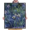 imageWieco Art Canvas Print Wall Art Irises by Claude Monet Oil Paintings Reproduction Landscape Pictures Artwork on Canvas Art for Living Room Decorations and Wall Decor24L x 20W