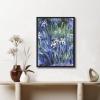 imageWieco Art Canvas Print Wall Art Irises by Claude Monet Oil Paintings Reproduction Landscape Pictures Artwork on Canvas Art for Living Room Decorations and Wall Decor16L x 12W