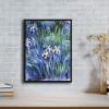 imageWieco Art Canvas Print Wall Art Irises by Claude Monet Oil Paintings Reproduction Landscape Pictures Artwork on Canvas Art for Living Room Decorations and Wall Decor16L x 12W