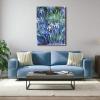 imageWieco Art Canvas Print Wall Art Irises by Claude Monet Oil Paintings Reproduction Landscape Pictures Artwork on Canvas Art for Living Room Decorations and Wall Decor24L x 32W