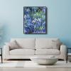 imageWieco Art Canvas Print Wall Art Irises by Claude Monet Oil Paintings Reproduction Landscape Pictures Artwork on Canvas Art for Living Room Decorations and Wall Decor24L x 20W