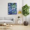 imageWieco Art Canvas Print Wall Art Irises by Claude Monet Oil Paintings Reproduction Landscape Pictures Artwork on Canvas Art for Living Room Decorations and Wall Decor24L x 32W