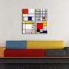imageWieco Art Canvas Prints Composition by Piet Cornelies Mondrian Classic Art Reproductions Canvas Wall Art for Home Decoration