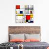 imageWieco Art Canvas Prints Composition by Piet Cornelies Mondrian Classic Art Reproductions Canvas Wall Art for Home Decoration
