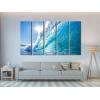 imageWieco Art Canvas Prints Wall Art Sea Waves Pictures Paintings Ready to Hang for Living Room Bedroom Home Office Decor Extra Large Modern Gallery Wrapped Giclee Seascape Beach Photo Artwork XL 5pcs12x36inchx5pcs 30x90cmx5pcs