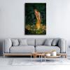 imageWieco Art Canvas Wall Art John William Waterhouse Canvas Prints  Ophelia Romantic Style Poster  Water Lilies Poster  for Living Room Home Kitchen DecorationsA Girl and Elves