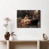 imageWieco Art Canvas Wall Art John William Waterhouse Canvas Prints  Ophelia Romantic Style Poster  Water Lilies Poster  for Living Room Home Kitchen DecorationsThe Lady of Shalott