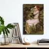 imageWieco Art Canvas Wall Art John William Waterhouse Canvas Prints  Ophelia Romantic Style Poster  Water Lilies Poster  for Living Room Home Kitchen DecorationsBrown
