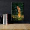 imageWieco Art Canvas Wall Art John William Waterhouse Canvas Prints  Ophelia Romantic Style Poster  Water Lilies Poster  for Living Room Home Kitchen DecorationsA Girl and Elves