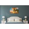 imageWieco Art Cozy Sea Canvas Print Wall Art Ocean Beach Pictures Paintings Modern Large Stretched and Framed Grace Contemporary Seascape Giclee Artwork Ready to Hang for Living Room Bedroom Home Decor24x36inch