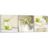 imageWieco Art Elegant Life Canvas Prints Wall Art Grace Flowers Pictures Photo Paintings for Bedroom Bar Home Decorations Modern 3 Panels Stretched and Framed Decorative Green Floral Giclee ArtworkGreen