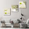 imageWieco Art Elegant Life Canvas Prints Wall Art Grace Flowers Pictures Photo Paintings for Bedroom Bar Home Decorations Modern 3 Panels Stretched and Framed Decorative Green Floral Giclee ArtworkGreen