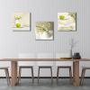 imageWieco Art Elegant Life Canvas Prints Wall Art Grace Flowers Pictures Photo Paintings for Bedroom Bar Home Decorations Modern 3 Panels Stretched and Framed Decorative Green Floral Giclee ArtworkGreen
